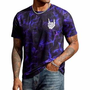 T-shirts pour hommes fabriqués en usine, design OEM personnalisé, couleur unie, 100% coton biologique, meilleur prix, envoyé par Dress Sports - Product Image 1