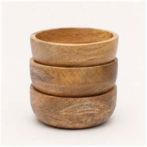 Handcrafted <b>Mango</b> <b>Wood</b> Serving <b>Bowl</b> Set Eco-Friendly Food-Safe Wooden Salad & Fruit <b>Bowls</b> for Modern Kitchen Decor - Product Image 3