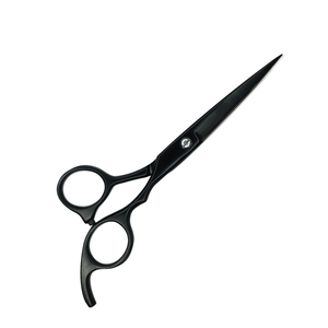 Ciseaux de barbier à lame courbée, en acier inoxydable, pour droitiers, pour la coupe de cheveux professionnelle des hommes, avec poignée antidérapante - Product Image 4