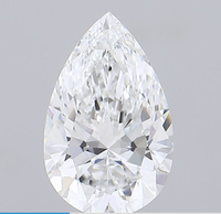IGI Sertifikalı 3.37 Karat Armut Kesim Parlak D Renk VVS1 Berraklıkta CVD Laboratuvarında Yetiştirilmiş Elmas ROYAL GEMS Mücevher Yapım Sertifikası