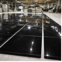 Dalle de granit noir absolu 100% naturel, poli, de qualité supérieure, moderne, de fabrication chinoise