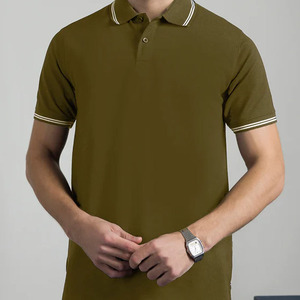 Camisas para Hombre Transpirables de Alta Calidad 100% Algodón, Polo para Hombre con Logotipo Personalizado, Cuello Alto, Servicio OEM, Polo Personalizado para Hombre - Product Image 1