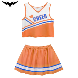 Cheerleader Uniforms Cheering Apparel Cheer Wear Uniforms with Breathable Stretch Fabric Custom <b>Rhinestone</b> Elite Cheer Uniforms - Product Image 5