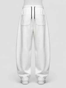 Pantalones Deportivos Blancos para Hombre ONETEN APPAREL, Cintura Elástica con Cordón, Estilo Casual, Bordado con Letras, Algodón de Peso Medio, Otoño - Product Image 6