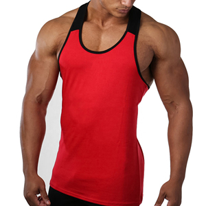 Camiseta sin mangas de punto para hombre, cuello redondo, informal, de color liso, para verano, de alta calidad, transpirable, de secado rápido, ligera y ecológica, a bajo precio. - Product Image 4