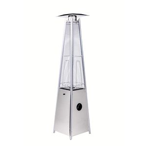 Riscaldatore da Patio in acciaio inox a fiamma visiva 40000BTU con tubo di vetro al quarzo riscaldatore esterno Premium - Product Image 1