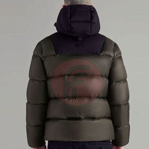 Veste d'hiver classique pour homme, style décontracté, avec col montant et logo frontal, conçue pour un confort thermique tout au long de la journée, prix de gros - Product Image 6
