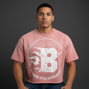 Camiseta de Hombre de Algodón de Alta Calidad con Estampado, Último Diseño, Impresión Personalizada, 100% Algodón, Camisetas Negras, 300GSM - Product Image 1