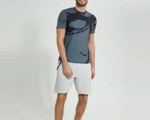 เสื้อยืดผ้าฝ้ายถักคุณภาพสูงสำหรับผู้ชาย 240GSM สีพื้น นุ่ม ระบายอากาศได้ดี ป้องกันรอยยับ - Product Image 2