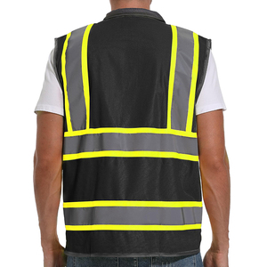 Veste de travail réfléchissante, nouveau design, prix de gros, meilleur prix, haute qualité, polyester, maille. - Product Image 2