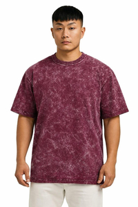 Custom OEM Men's Vintage Eco-Friendly T-<b>Shirt</b> Supplier Cotton Oversized Boxy Fit Acid Wash DTG DTF Printing Embroidery Low MOQ - Product Image 6