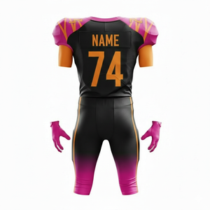 Uniforme de football américain 2026 avec logo personnalisé |   Maillot de football à manches courtes pour hommes |   Service OEM de couleur personnalisée en gros - Product Image 3