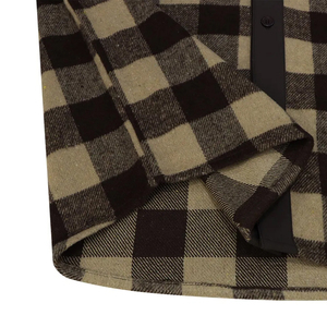 OEM Plaid <b>Flannel</b> Long Sleeve Casual Shirt Full Sleeve Cotton Checkered Pattern Single Button Closure Breathable <b>Jacket</b> For Men - Product Image 6