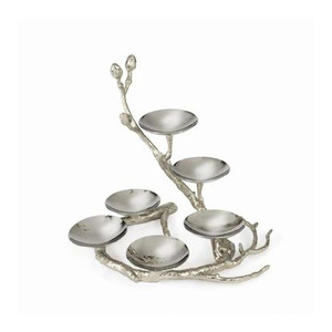 Juego de Tazones para Servir de Acero Inoxidable Resistente con Base Antideslizante y Tapa Decorativa con Perilla para Catering y Buffet - Product Image 6