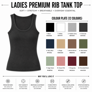 Camiseta sin mangas básica premium para mujer - Product Image 6