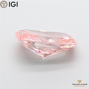 เพชร CVD ขนาด 5.00 กะรัต ความสะอาดระดับ VS2 สีชมพูสดใส รับรองโดย IGI รูปทรงคุชชั่น สำหรับจี้โซลิแทร์สุดพิเศษ - Product Image 4
