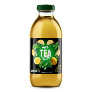 Bebida Refrescante y Deliciosa de Limón y Menta, Jugo Natural de Frutas y Vegetales Recién Exprimido, Puré Trobico ODM OEM, Botella de Vidrio de 169 Fl Oz - Product Image 1