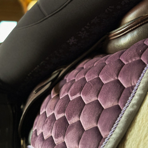 Custom Horse Saddle <b>Pad</b> Square Quilted Velvet Comfort English Saddle <b>Pad</b> All Purpose Jumping Saddle <b>Pad</b> <b>Foam</b> 25M <b>Pad</b> - Product Image 5