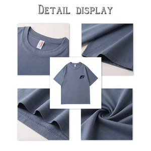 Camisetas de Algodón Lavado Oversize para Hombre al por Mayor, de Algodón 100% de Alto Gramaje, Lisas, Estilo Vintage Streetwear, Proveedor a Granel Personalizado, EE. UU. - Product Image 3