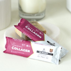 Collagen Dark <b>Chocolate</b> Bar Filled With Caramel And Nuts For Healthy Snacks In Custom Packaging Box - Product Image 6
