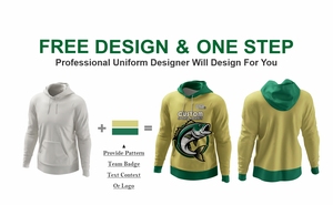 Hot Selling Men's <b>Long</b> Sleeve Custom Size Breathable Fishing Shirts Vintage Design Sublimation Printing Fishing Men's Hoodies - Product Image 2