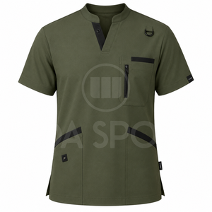 Custom Breathable Woven Polyester/Cotton <b>Scrub</b> <b>Sets</b> for Unisex Hospital Use-Medical Workwear <b>Scrubs</b> Supplier Worldwide - Product Image 2