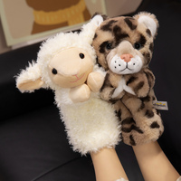 24 styles de marionnettes à main en peluche animaux, jouets en peluche vache, lion, singe, panda, girafe, grenouille, paresseux, marionnettes douces pour enfants