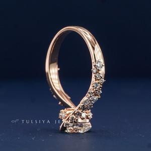 Anillo Minimalista de Oro de 14K con Diamante Cultivado en Laboratorio con Corte Marquesa para Mujer, Joyería Fina Ecológica, Elegante Anillo de Compromiso, Regalo para Ella - Product Image 5