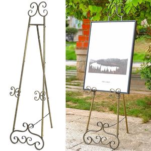 Support de peinture, chevalet à cadre métallique, présentoir pour la maison, support de signalisation pour bureau, chevalet de présentation pour le commerce de détail, présentoir pour salle d'exposition - Product Image 2