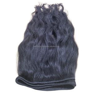 Extensiones de cabello Remy humano virgen indonesio alineado con cutícula de estilo ondulado recto indonesio 100% - Product Image 4