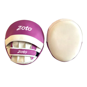Professional PU Leather Boxing Focus Pads Curved Punching Mitts Custom Logo Coaching Target MMA Gear Wholesale - Product Image 1