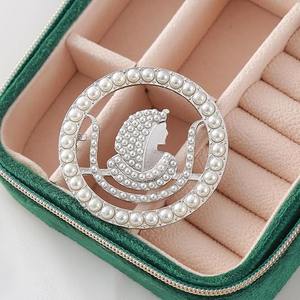 Pin masónico del Club de la Sociedad de las Perlas, broche masónico para hijas masónicas, material de joyería: metal, tipo de metal: aleación - Product Image 6