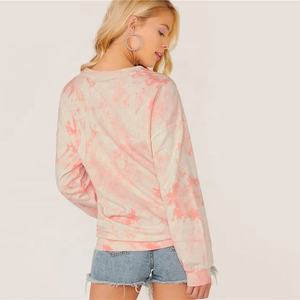 Sudadera de mujer personalizada de alta calidad, informal, de algodón, con cuello redondo, diseño transpirable de talla grande con logotipo personalizado - Product Image 2