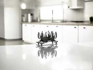 Bird Design Metal Napkin Holder – Handmade Black Tabletop Tissue Holder, Decorative <b>Kitchen</b> & Dining Room Table Decor - Product Image 2