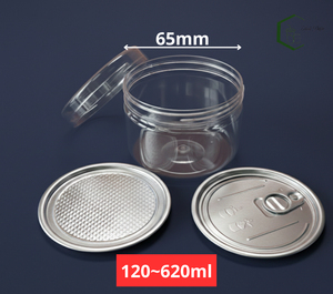 Botellas Redondas de PET de Alta Calidad para Alimentos de Tinh Dieu Vietnam, 85 mm de Diámetro, Boca Ancha y Tapa de Rosca para Snacks, Dulces y Pasteles - Product Image 3