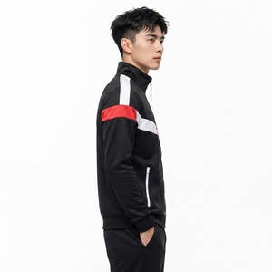 <b>Men</b> Performance <b>Track</b> <b>Jacket</b> Moisture Management Polyester Fabric Breathable Construction Lightweight Design Flexible Movement - Product Image 4