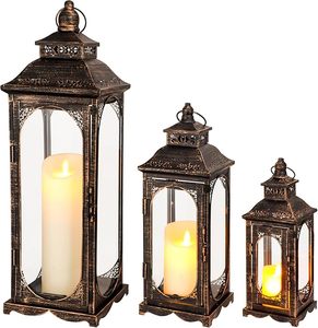 Trusted Manufacturer Best Quality Iron Metal Lantern With Glass <b>Panels</b> For Long Lasting Decorative <b>Lighting</b> Use - Product Image 1