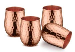 Botella de Cobre Martillado de Lujo, a Prueba de Fugas, para una Hidratación Saludable, para Uso en la Cocina, Comedor y Viajes - Product Image 2