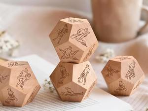 Dés en bois de style antique, dés polyédriques vieillis pour jeux de table Dungeons and Dragons, accessoire de jeu en gros - Product Image 4