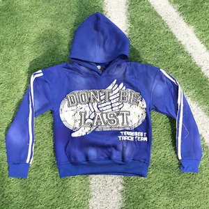Conjunto Deportivo Personalizado 100% Algodón para Niños, Sudadera con Capucha y Pantalones Jogger Azules, Estilo Deportivo, 100% Poliéster, Otoño - Product Image 6