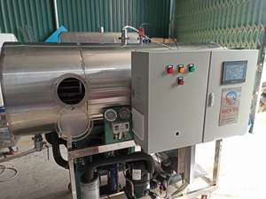 Équipement de lyophilisation commercial automatique en acier inoxydable WHFD-100, contrôlé par PLC, SUS316L, longue durée de vie, pour la transformation alimentaire - Product Image 4