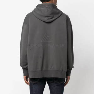 เสื้อฮู้ดดี้ผู้ชายดีไซน์ล่าสุดปี 2026 ระบายอากาศได้ดี สไตล์ดิสเทรส ผลิตภัณฑ์ฤดูหนาว ราคาถูก ผลิตในปากีสถาน - Product Image 4