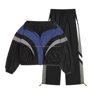 Chaqueta cortavientos para hombres y mujeres, chándal deportivo con chándal transpirable y resistente al agua - Product Image 1