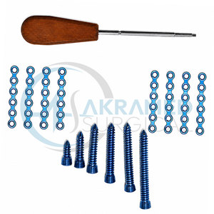 Craniomaxillofacial <b>Mini</b> Locking Straight Plate and Self <b>Drilling</b> Screw Set 29PCS Veterinary Orthopedic Implant CE ISO - Product Image 3