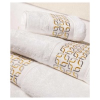 Serviettes en microfibre super absorbantes à séchage rapide, à motif audacieux turc, brodées, unicolores et colorées, pour hydrater les cheveux