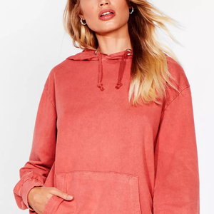 Sudadera con capucha de alta calidad con lavado ácido para mujer, proveedor directo de fábrica, ropa de mujer, sudaderas con capucha vintage con lavado ácido - Product Image 3