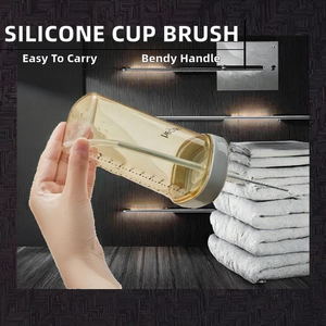 Cepillo limpiador de pajitas de silicona con mango de plástico, limpiador de tubos largos y flexibles para vasos, limpiador de botellas con diseño floral, juego de herramientas de cocina - Product Image 4