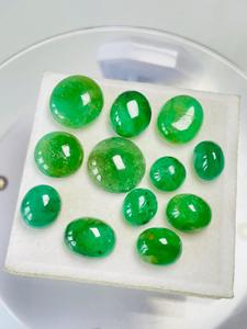 Émeraude naturelle zambienne ovale taille cabochon 39,22 carats certifiée IGI, couleur verte attrayante, qualité de lustre raffinée, pierre précieuse pour collectionneur - Product Image 2