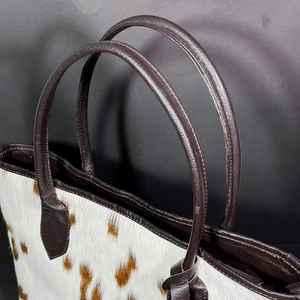 Bolso Tote Casual Impermeable de Cuero Genuino con Correa de Hombro Desmontable, Color Sólido, Cierre de Cremallera, Gran Capacidad, LTB-0505 - Product Image 4