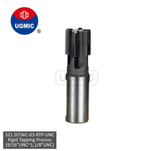 S21.StT.WC-03 - Tarières rigides pour filetage - 9/16" 5/8" 3/4" 7/8" 1" 1,1/8" - Filetage UNC - Canne droite - (Brazées) Tarières en carbure soudées - Product Image 1
